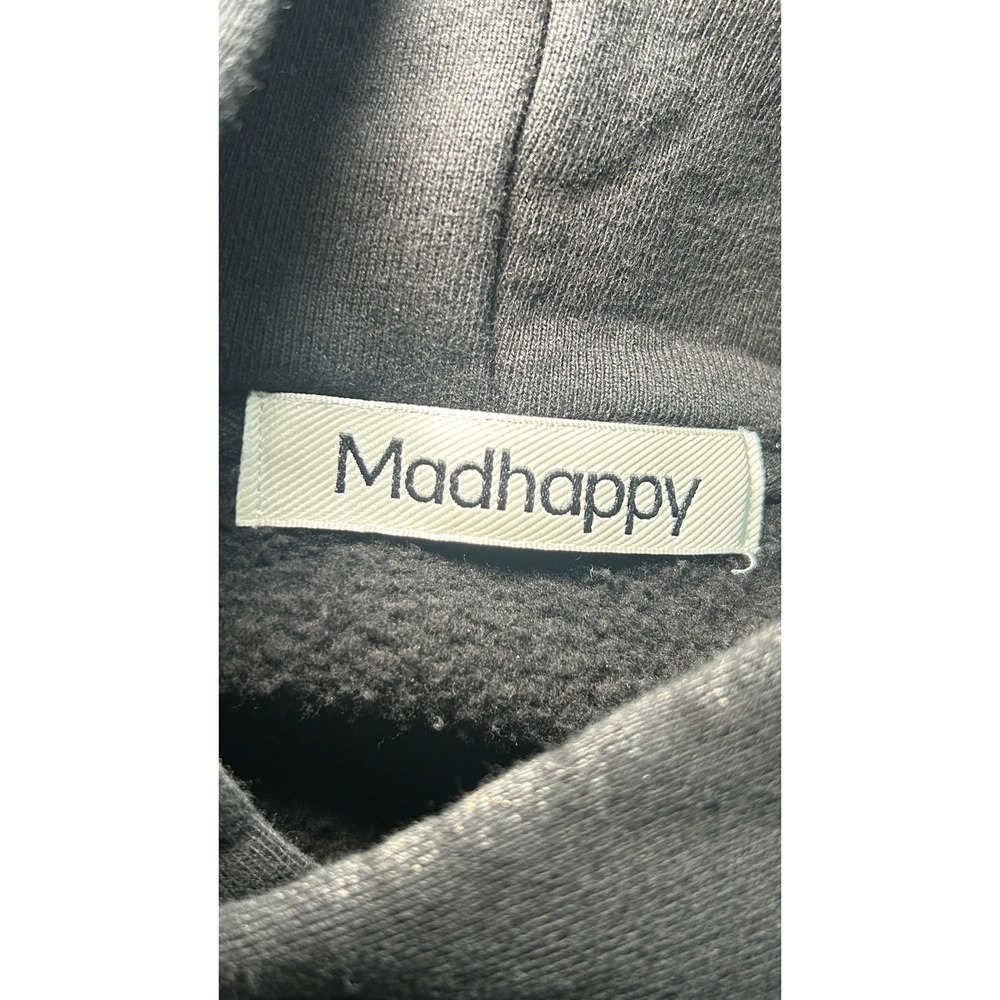 Madhappy Angel Graphic Hoodie XL Black Pink Logo Oversized Fleece Pullover - Picture 3 of 7